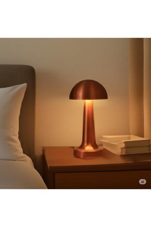 Çok Renkli Mantar Masa Üzeri Gece Lambası, Şık Ve Renkli Dekorasyon Parçası