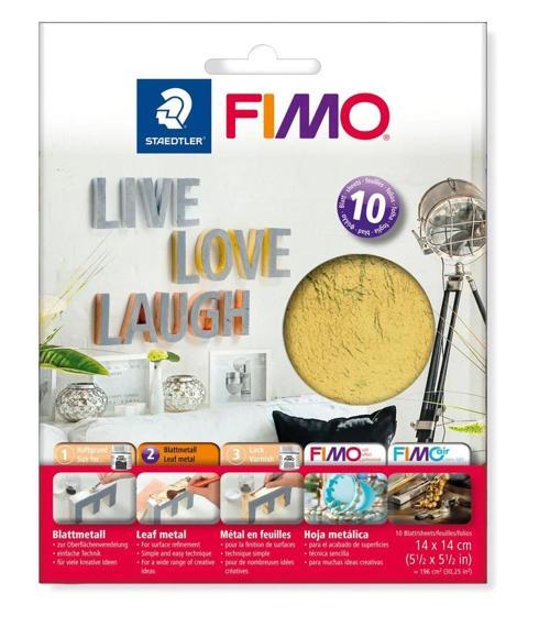 Fimo Leaf Metal Yaprak Varak 10'lu Paket ALTIN