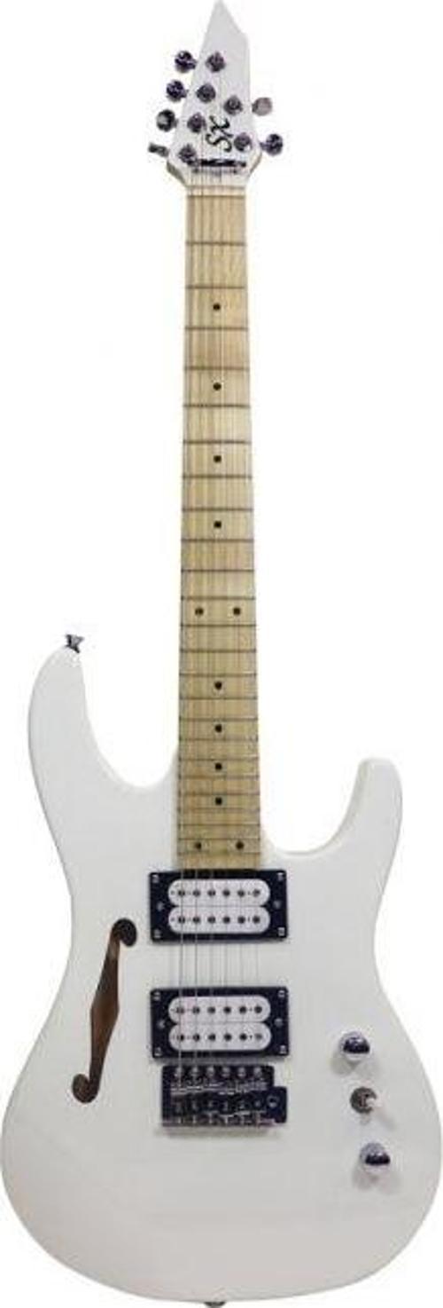 Se Electric Hallow Body Mini Elektro Gitar (Beyaz)