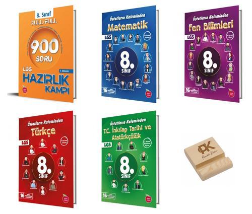 Newton LGS 8. Sınıf 1. Dönem Hazırlık Kampı ve Tüm Yıl 16lı Branş Denemeleri 5li Set Telefon Standı 