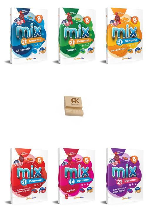 Hiper LGS 8. Sınıf Mix Tüm Dersler Branş Denemeleri 6lı Set ve Telefon Standı