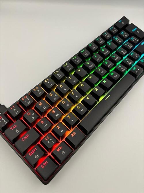 T60 Siyah Renk Blue Switch Rgb Gaming Oyuncu Klavyesi Mekanik 62 Tuş 18 Ayarlanabilir Led Gaming