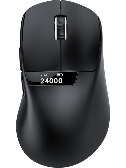 A7 Üç Modlu Kablosuz Fare Hafif PAW3311 Oyun Bt Ekranlı Fare Rgb Şarj Tabanlı Fare