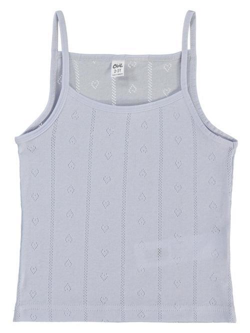 Jakarlı Kalp 2-10 Yaş 2'li Atlet Set - Beyaz 4-5 Yaş