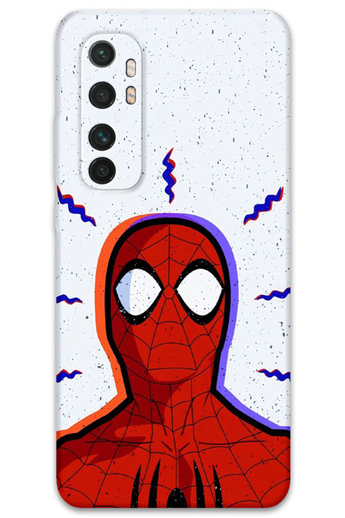 Xiaomi Mi Note 10 Lite Uyumlu Spiderman Desenli Telefon Kılıfı + Ekran Koruyucu - 5830
