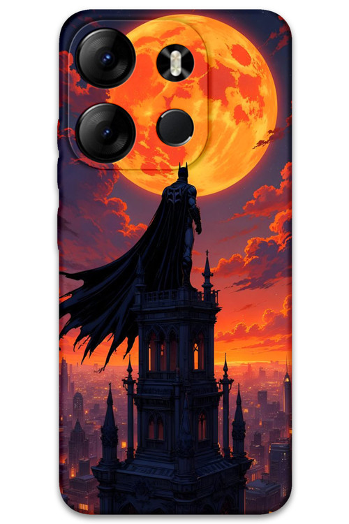 Tecno Spark Go 2023 Uyumlu Batman Desenli Telefon Kılıfı + Ekran Koruyucu - 5829