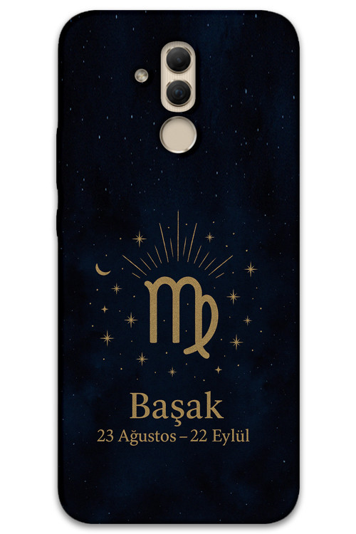Huawei Mate 20 Lite Uyumlu Başak Burcu Desenli Telefon Kılıfı + Ekran Koruyucu - 5773