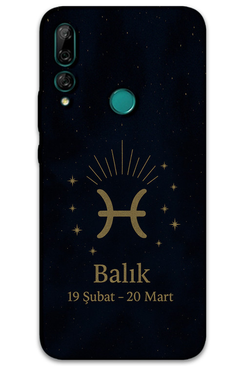 Huawei P Smart Z Uyumlu Balık Burcu Desenli Telefon Kılıfı + Ekran Koruyucu - 5779