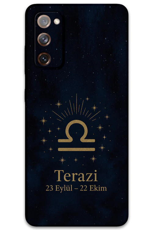 Galaxy Note 20 Uyumlu Terazi Burcu Desenli Telefon Kılıfı + Ekran Koruyucu - 5774