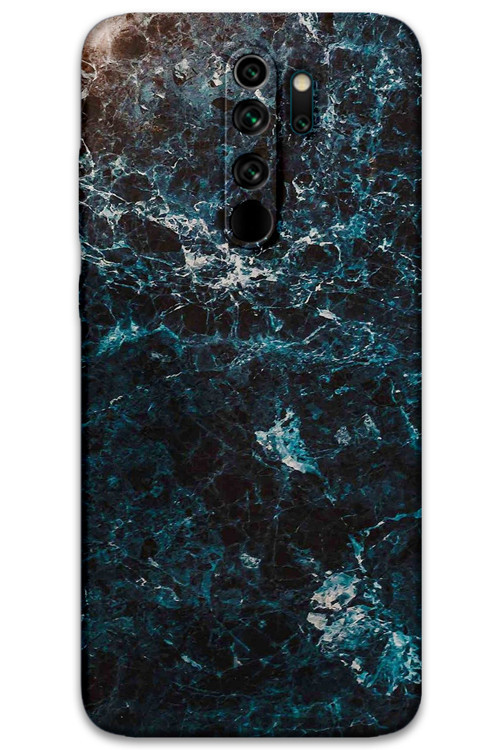 Xiaomi Redmi Note 8 Pro Uyumlu Mermer Desenli Telefon Kılıfı + Ekran Koruyucu - 5819