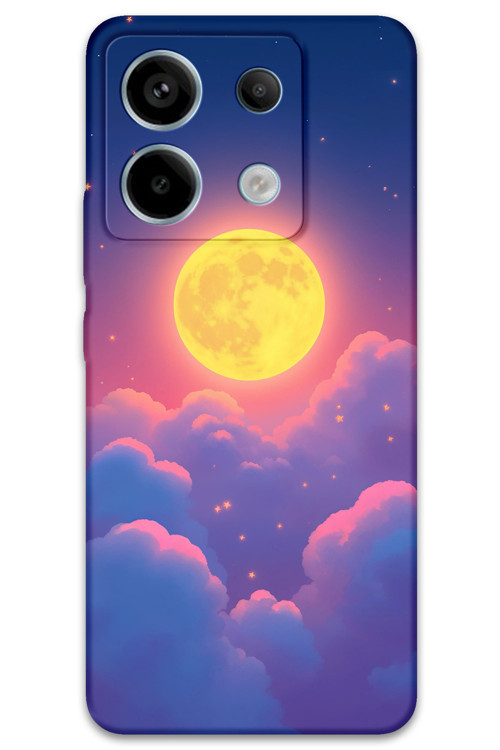 Xiaomi Redmi Note 13 Pro 4G Uyumlu Uzay Desenli Telefon Kılıfı + Ekran Koruyucu - 5869