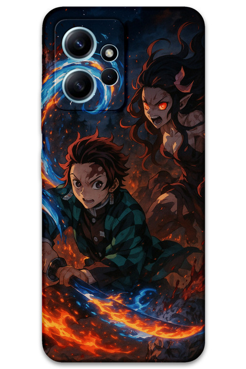 Xiaomi Redmi Note 12 4G Uyumlu Anime Desenli Telefon Kılıfı + Ekran Koruyucu - 5745