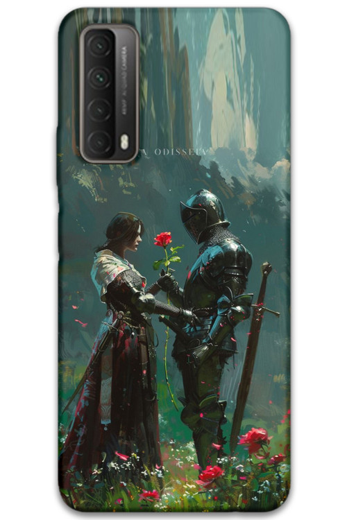 Huawei P Smart 2021 Uyumlu Retro Desenli Telefon Kılıfı + Ekran Koruyucu - 5839