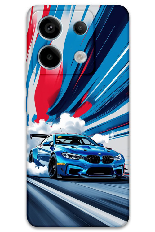 Xiaomi Redmi Note 13 Pro 4G Uyumlu Araba Desenli Telefon Kılıfı + Ekran Koruyucu - 5762