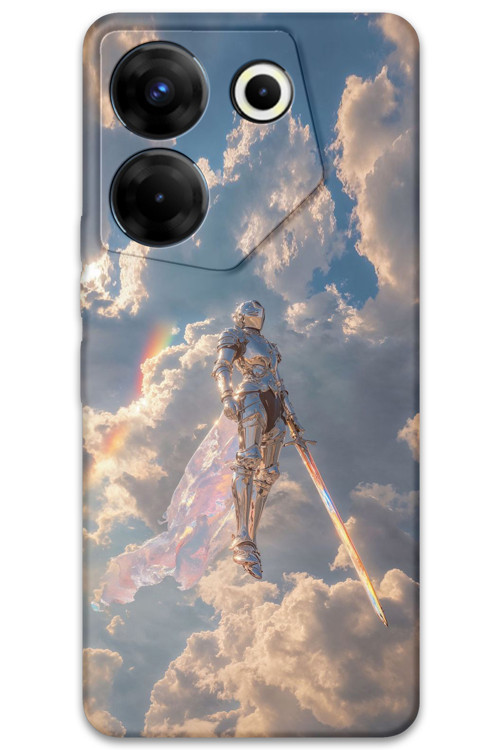 Tecno Camon 20 Pro 4G Uyumlu Retro Desenli Telefon Kılıfı + Ekran Koruyucu - 5841