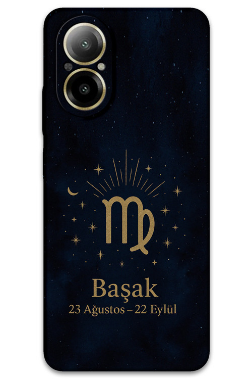 Realme 12 Lite Uyumlu Başak Burcu Desenli Telefon Kılıfı + Ekran Koruyucu - 5773