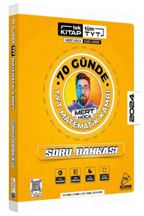 Mert Hoca Yayınları 2024 YKS TYT 70 Günde Matematik Kampı Soru Bankası