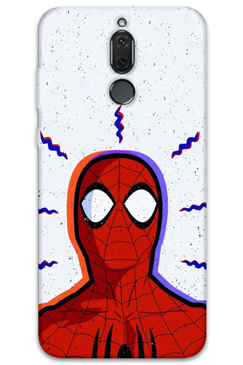 Huawei Mate 10 Lite Uyumlu Spiderman Desenli Telefon Kılıfı + Ekran Koruyucu - 5830