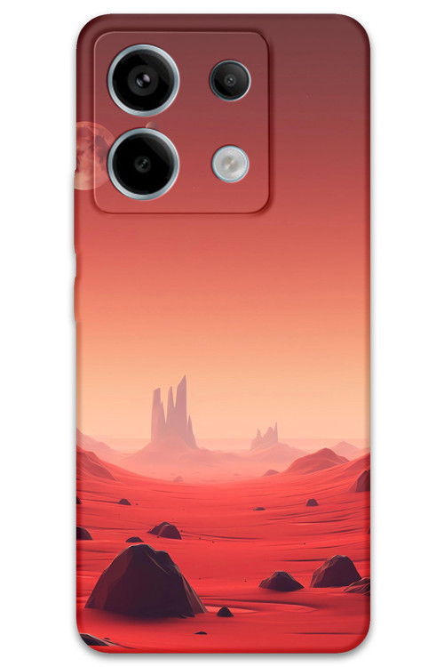 Xiaomi Redmi Note 13 Pro 5G Uyumlu Uzay Desenli Telefon Kılıfı + Ekran Koruyucu - 5859