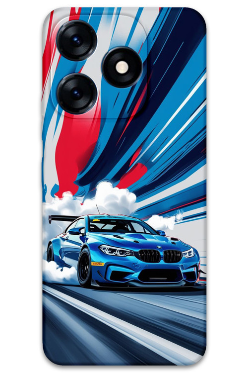 Tecno Spark Go 2024 Uyumlu Araba Desenli Telefon Kılıfı + Ekran Koruyucu - 5762