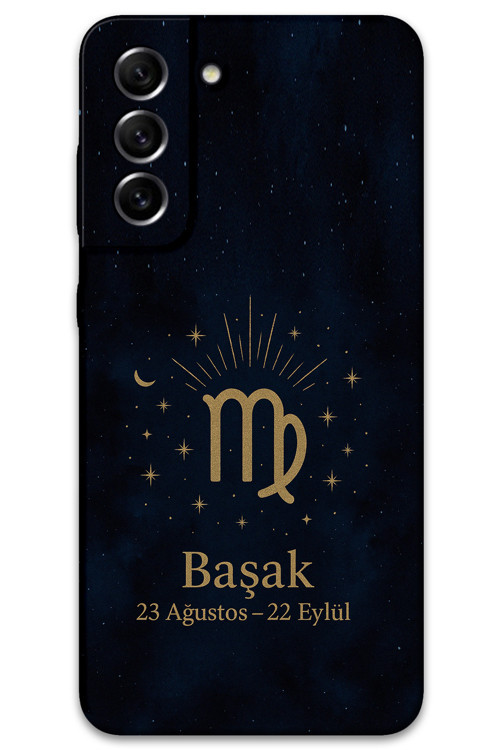 Galaxy S21 Plus Uyumlu Başak Burcu Desenli Telefon Kılıfı + Ekran Koruyucu - 5773