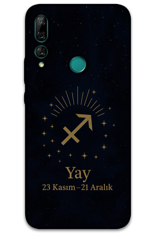 Huawei Y9 Prime 2019 Uyumlu Yay Burcu Desenli Telefon Kılıfı + Ekran Koruyucu - 5776