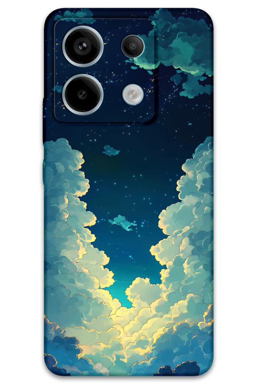 Xiaomi Redmi Note 13 Pro 5G Uyumlu Uzay Desenli Telefon Kılıfı + Ekran Koruyucu - 5868