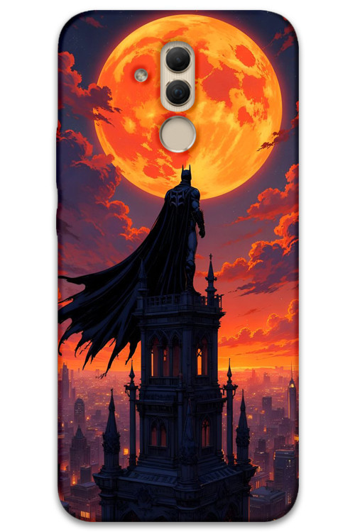 Huawei Mate 20 Lite Uyumlu Batman Desenli Telefon Kılıfı + Ekran Koruyucu - 5829