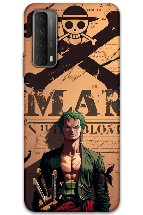 Huawei P Smart 2021 Uyumlu Anime Desenli Telefon Kılıfı + Ekran Koruyucu - 5755