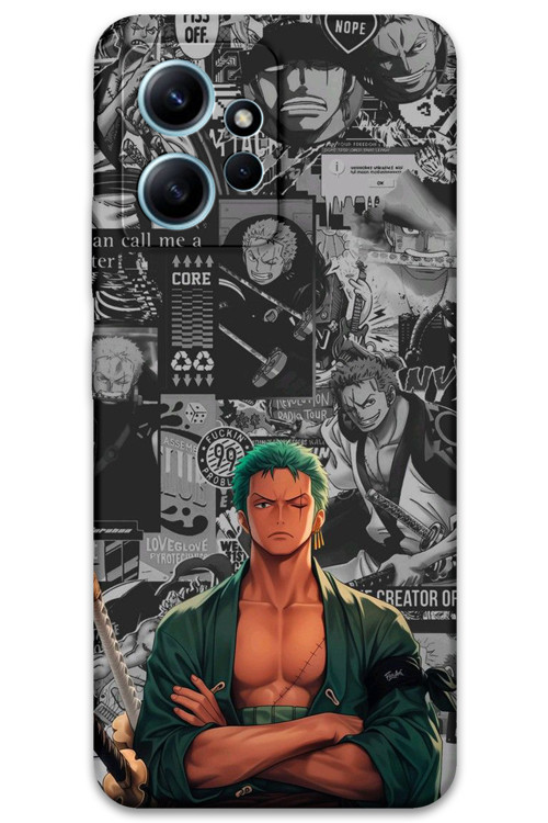 Xiaomi Redmi Note 12 4G Uyumlu Anime Desenli Telefon Kılıfı + Ekran Koruyucu - 5756