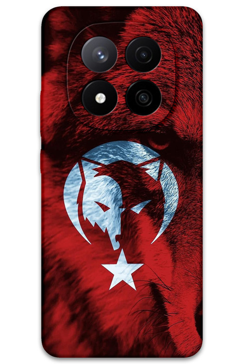 Xiaomi Redmi Note 14 Pro 5G Uyumlu Türk Bayrağı Desenli Telefon Kılıfı + Ekran Koruyucu - 5856