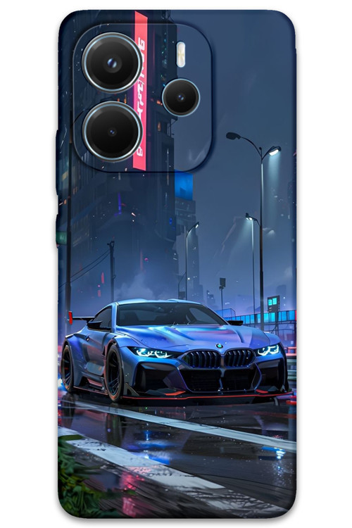 Xiaomi Redmi Note 14 5G Uyumlu Araba Desenli Telefon Kılıfı + Ekran Koruyucu - 5767