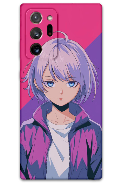 Galaxy Note 20 Ultra Uyumlu Anime Desenli Telefon Kılıfı + Ekran Koruyucu - 5742