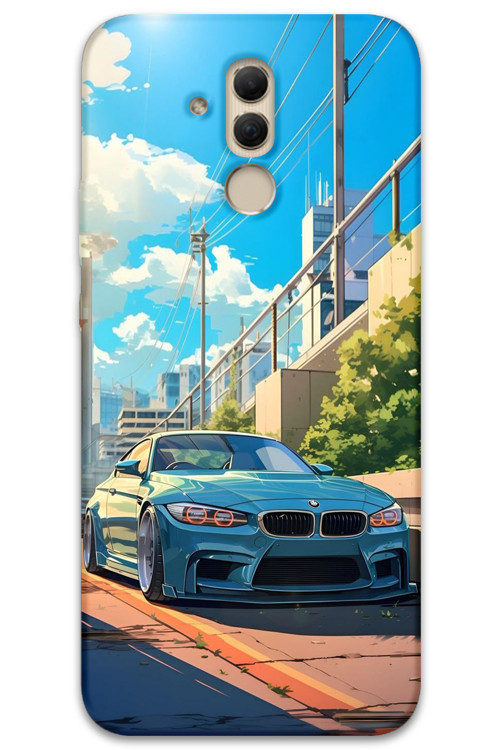 Huawei Mate 20 Lite Uyumlu Araba Desenli Telefon Kılıfı + Ekran Koruyucu - 5760