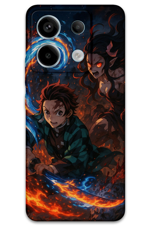 Xiaomi Redmi Note 13 Pro 5G Uyumlu Anime Desenli Telefon Kılıfı + Ekran Koruyucu - 5745
