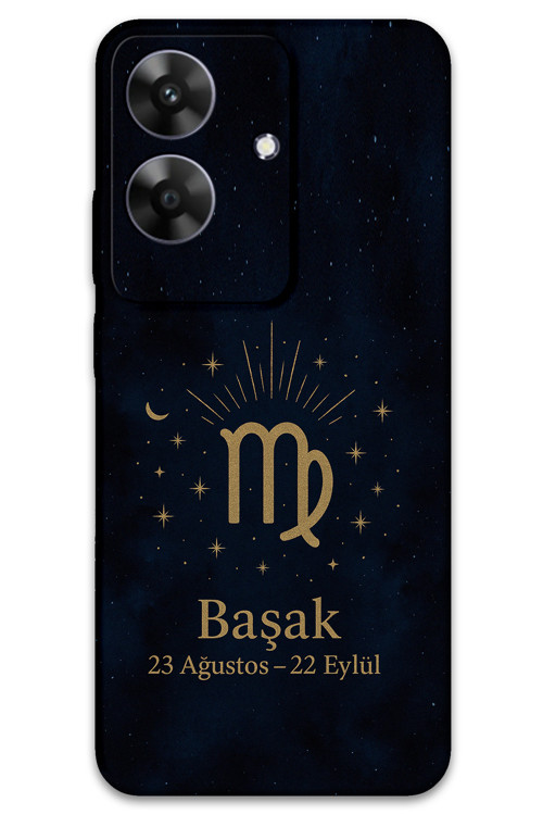 Realme Note 60 Uyumlu Başak Burcu Desenli Telefon Kılıfı + Ekran Koruyucu - 5773
