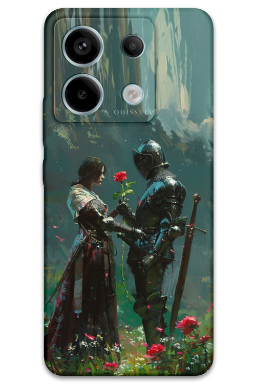 Xiaomi Redmi Note 13 Pro 5G Uyumlu Retro Desenli Telefon Kılıfı + Ekran Koruyucu - 5839