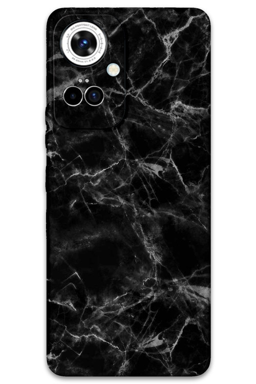 Tecno Camon 19 Pro Uyumlu Mermer Desenli Telefon Kılıfı + Ekran Koruyucu - 5815