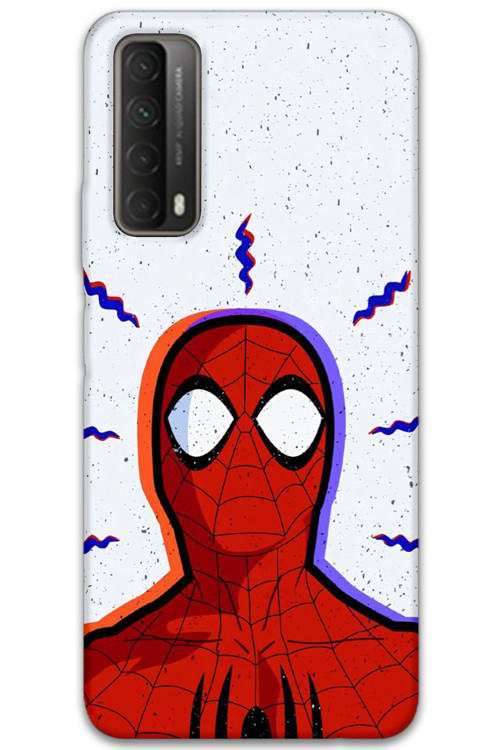 Huawei P Smart 2021 Uyumlu Spiderman Desenli Telefon Kılıfı + Ekran Koruyucu - 5830