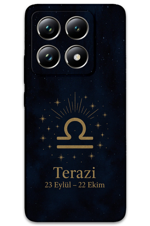 Xiaomi Mi 14T Pro Uyumlu Terazi Burcu Desenli Telefon Kılıfı + Ekran Koruyucu - 5774