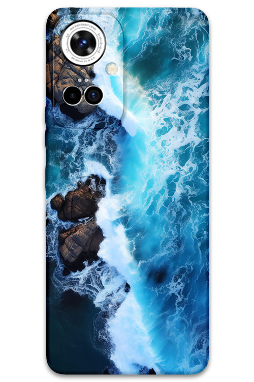 Tecno Camon 19 Pro Uyumlu Mermer Desenli Telefon Kılıfı + Ekran Koruyucu - 5810