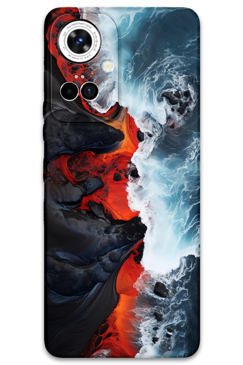 Tecno Camon 19 Pro Uyumlu Mermer Desenli Telefon Kılıfı + Ekran Koruyucu - 5811