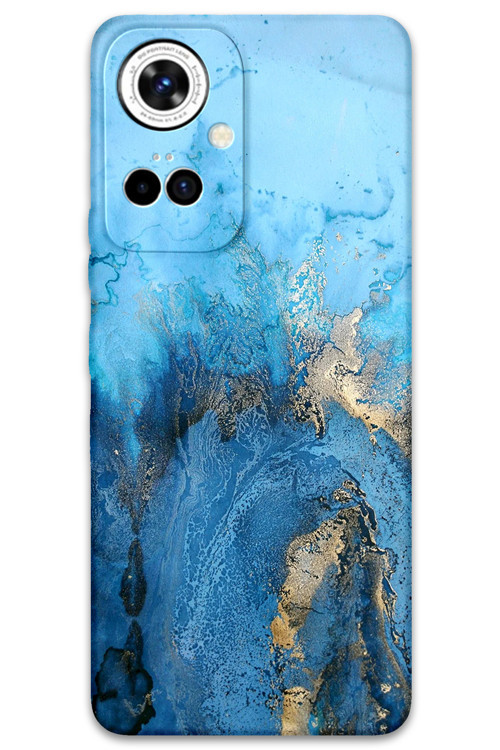 Tecno Camon 19 Pro Uyumlu Mermer Desenli Telefon Kılıfı + Ekran Koruyucu - 5812