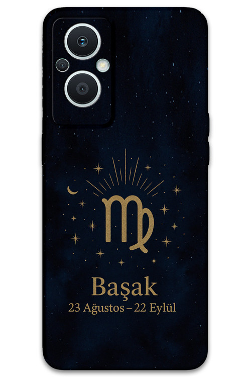 Oppo Reno 7 Lite Uyumlu Başak Burcu Desenli Telefon Kılıfı + Ekran Koruyucu - 5773