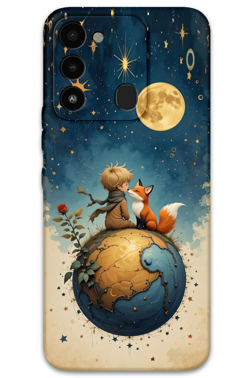 Tecno Spark 8C Uyumlu Çizgi Film Desenli Telefon Kılıfı + Ekran Koruyucu - 5823