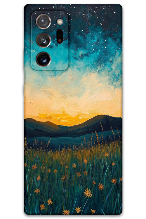Galaxy Note 20 Ultra Uyumlu Uzay Desenli Telefon Kılıfı + Ekran Koruyucu - 5871