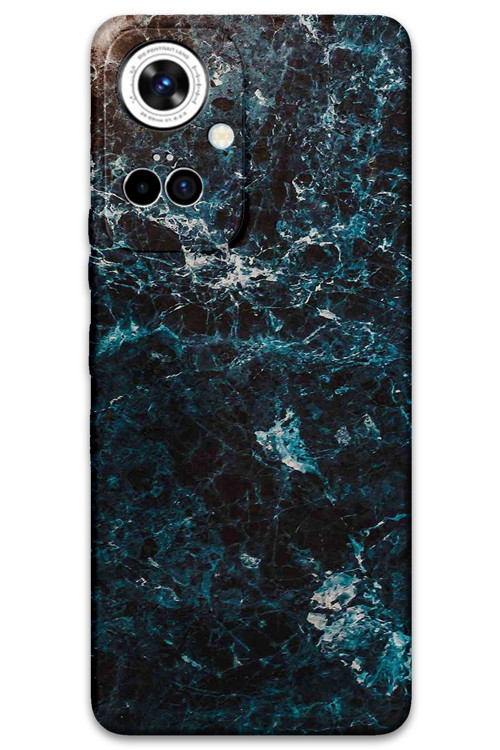 Tecno Camon 19 Pro Uyumlu Mermer Desenli Telefon Kılıfı + Ekran Koruyucu - 5819