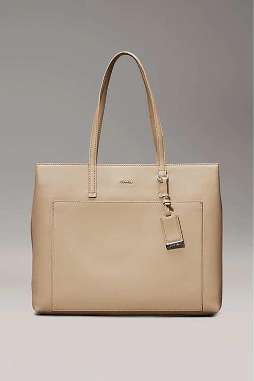 Kadın Ck Must Medium Shopper Omuz Çantası - Bej