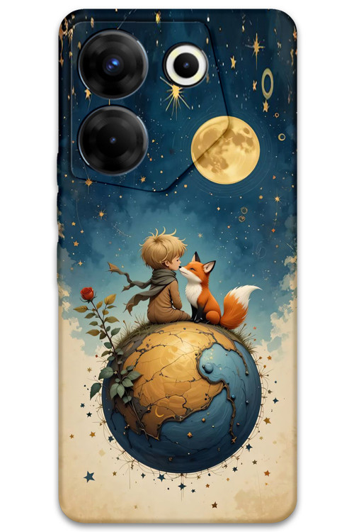 Tecno Camon 20 Uyumlu Çizgi Film Desenli Telefon Kılıfı + Ekran Koruyucu - 5823