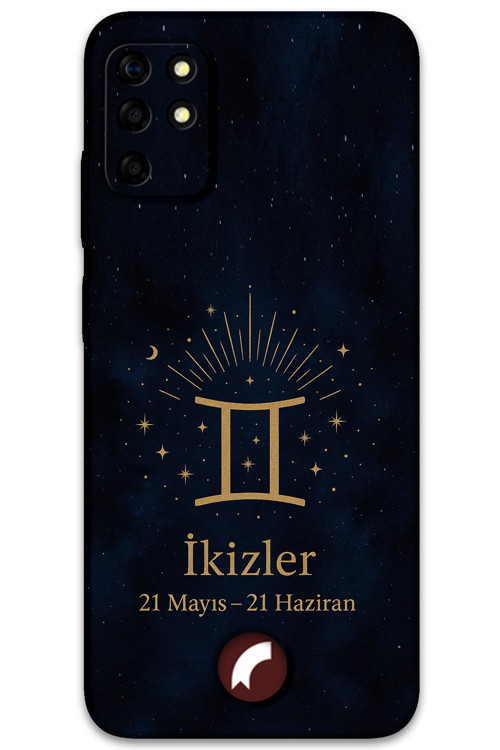 Reeder S19 Max Uyumlu İkizler Burcu Desenli Telefon Kılıfı + Ekran Koruyucu - 5770